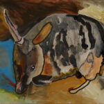 06 'Bilby' - Michael Duke, Acrylic, 30x42cm, Framed, $80