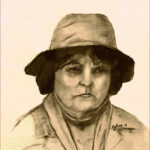 13 'Vera' - Sylvia Heterick, Charcoal, 49x61cm, Framed, $100