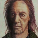 19 'Comes a Time' - Jan Laing, Coloured Pencil, 20x28cm, Framed, $75