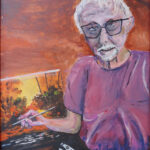 25 'Ray Hackett' - John L Holmes, Acrylic, 30x40cm, Framed, $100