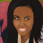 36 'Michelle O' - Arja Tossavainen, Oils, 35x40cm, Framed, $120