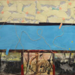 01 'Parallel Resemblance' - Lynne Wright, Collage, 56x38cm, Framed, $150