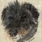 02 'Smudge' - Sylvia Heterick, Charcoal, 16x25cm, Framed, Not For Sale