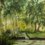 07 'Cool Water' - Jan Laing, Watercolour, 19x27cm, Framed, $95