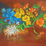 10 'An Odd One ' - Mary Kirkby, Oils, 60x40cm, Not Framed, $250