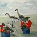 11 'Visitors ' - Rosie Sheehan, Acrylic, 40x50cm, Not Framed, $110