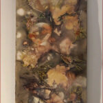 21 'Hiding in the Bush' - Kathryn Ryan, ecoprint & Ink, 30x70cm, Not Framed, $500