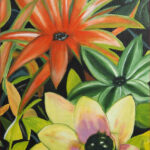 26 'In my Garden' - Danielle Bain, Acrylic, 50x76cm, Not Framed, $500