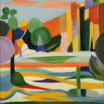 28 'Thoughts of Townsville' - Danielle Bain, Acrylic, 53x62cm, Framed, $250