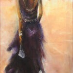 29 'Evening Anticipation' - Pam Maccoll, Mixed Media, 30x60cm, Not Framed, $160