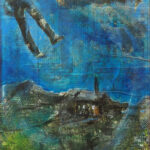 32 'Cyclone Alfred' - Annie Radcliffe, Mixed Media, 27x36cm, Framed, $90