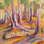 37 'Talking Trees' - Georgie Usher, Acrylic, 46x61cm, Not Framed, $420