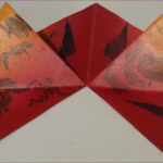 40 'Fernery' - Noreen Eyears, Mono Print, 7x7cm, Stand, $100