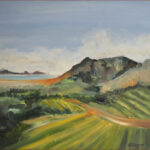 43 'Constania Valley' - Eunice King, Oils, 30x30cm, Framed, $220