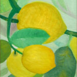 11 'Lemon Tree' - Danielle Bain, Oils, 30x22cm, Framed, $70