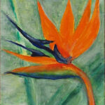 27 'Bird of Paradise' - Raija Jantti, Acrylic, 20x25cm, Not Framed, $10
