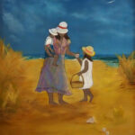 09 'Treasure Hunt' - Gloria Martens, Oils, 30x40cm, Framed, $100