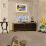 15 'A Relaxing Afternoon' - Sylvia Heterick, Acrylic, 30x40cm, Not Framed, Not For Sale