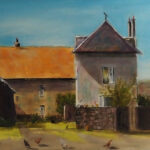 21 'French Home' - Ray Hackett, Oils, 50x40cm, Framed, $300