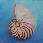 15 'Nautilus' - Evelyn Kerlin, Acrylic, 30x30cm, $75