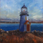 20 'The Lighthouse' - Arja Tossavainen, Oils, 50x60cm, Not Framed, $150