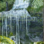 21 'Russell Falls Tasmania' - Gloria Martens, Oils, 40x50cm, Framed, $100