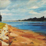 29 'At Batemans Bay' - Sylvia Heterick, Oils, 41x31cm, Framed, $250