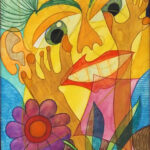 32 'Hurrah!!!' - Manfred Olsen, Watercolour & Gouache, 29x41cm, Framed, $390