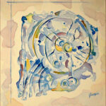 40 'Antikythera' - Georgie Usher, Acrylic, 51x61cm, Not Framed, $420