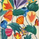 42 'Lotus Colours' - Jodi Van Der Pligt, Acrylic, 40x50cm, Not Framed, $70