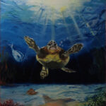 07 'Under the Sea' - Louise Harrison, Acrylic, 30x40cm, Not Framed, $100
