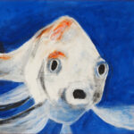 11 'Dogfish' - Ray Hackett, Acrylic, 50x40cm, Not Framed, $40