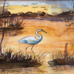 07 'Birds' - Tarja Rantala, Mixed Media, 21x30cm, $75