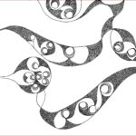 15 'Random Drawing' - Arja Tossavainen, Ink, 49x37cm, Framed, $110