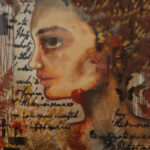 17 'Just a Thought' - Vanessa Aubrey, Mixed Media, 30x40cm, Framed, $200