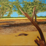 07 'Swagman's Billabong' - Arja Tossavainen, Oils, 60x45cm, Not Framed, $160