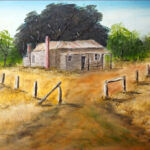 11 'Family Farm' - Ray Hackett, Oils, 60x40cm, Framed, $200