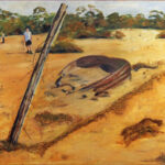 17 'The Outback' - Sylvia Heterick, Mixed Media, 90x60cm, Not Framed, $350