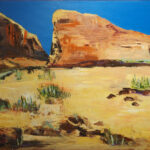 20 'Outback Hamersley Ranges (4)' - Louise Harrison, Oils, Canvas, 75x60cm, Not Framed, $200