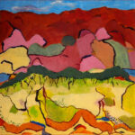 26 'Dreaming of the Heart 2' - Lynne Wright, Acrylic, Canvas, 45x45cm, Not Framed, $150