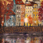05 'Paris River' - Ray Hackett, Oils, Board, 40x50cm, Framed, $300