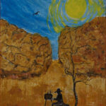 11 'The Artist' - Tarja Rantala, Acrylic, Canvas, 50x40cm, Framed, $100