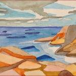 14 'The Gorge, Stradbroke Island' - Danielle Bain, Wood, Paper, 22x14cm, Framed, $75