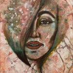 21 'You' - Vanessa Aubrey, Mixed Media, 30x40cm, Framed, $250