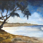 29 'Cylinder' - Jan Laing, Acrylic, Canvas, 30x40cm, Not Framed, $125