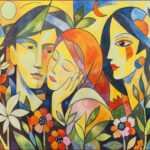 32 'Family Affection' - Manfred Olsen, Ink & Watercolour, Paper, 42x30cm, $380