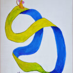 34 'Mobius' - Georgie Usher, Acrylic, Canvas, 30x40cm, Not Framed, $110