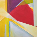 35 'Geometric Canvas' - Georgie Usher, Acrylic, Canvas, 76x51cm, Not Framed, $580