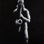 10 'Tenor Time' - Tony Edbrooke, Acrylic, Canvas, 35x45cm, Not Framed, $155