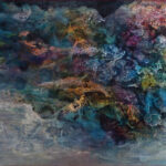 04 'Coral Seacide' - Margaret Barker-Lo, Collage & Mixed Media, Canvas, 76x61cm, Framed, $300